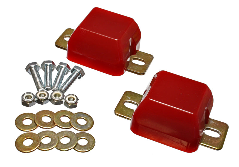 ES Bump Stops - Red - Energy Suspension 00-04 Ford Excursion / 99-04 F-250 Super Duty 4WD Red Front Axle Bump Stop Set