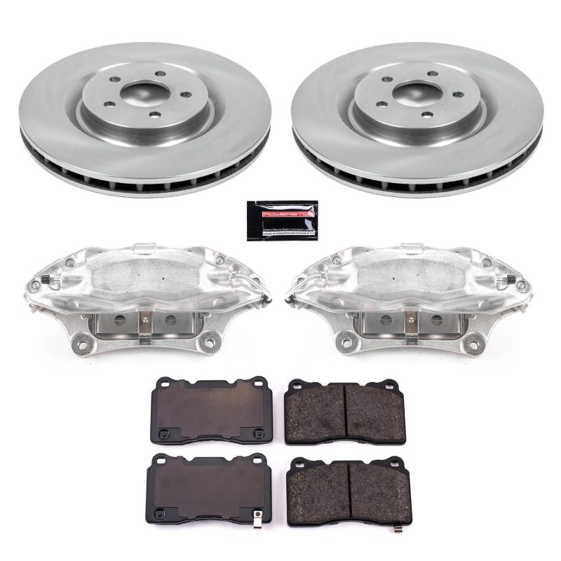 PSB Autospecialty Caliper - Power Stop 07-14 Ford Mustang Front Autospecialty Kit w/Cals