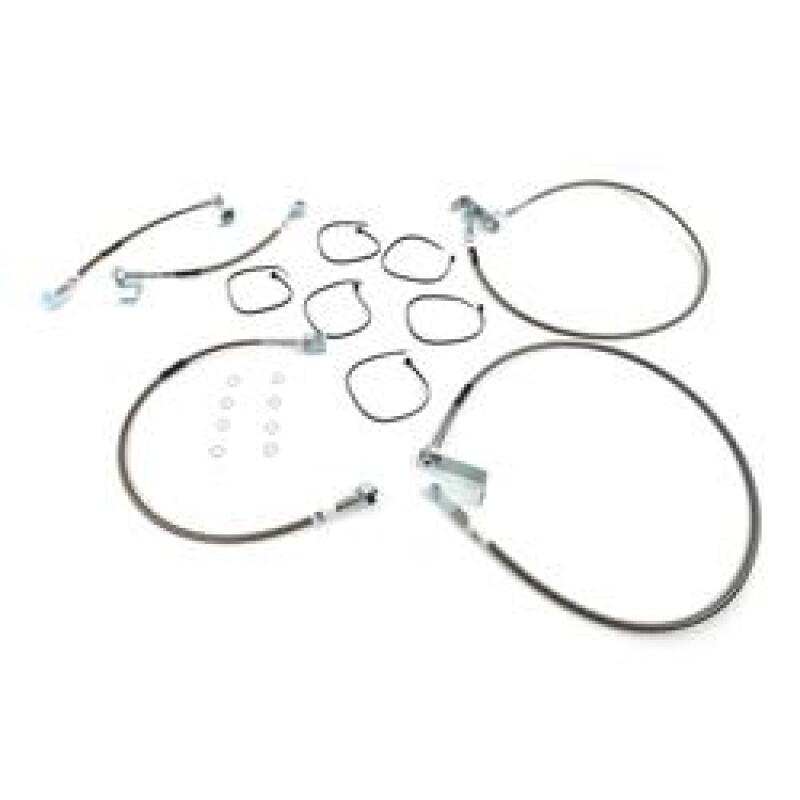 RUS Brake Line Kits - Russell Performance 05-06 Ford F-250/350 Super Duty 4WD with 6in Lift Brake Line Kit