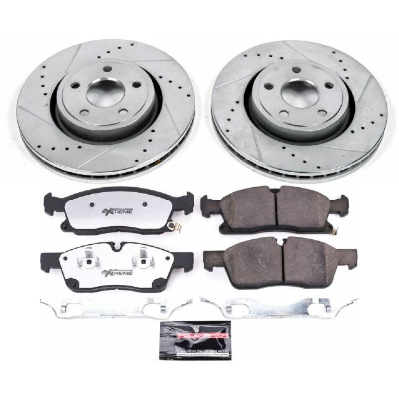 PSB Z36 Truck & Tow Kit - Power Stop 16-19 Jeep Grand Cherokee Front Z36 Truck & Tow Brake Kit