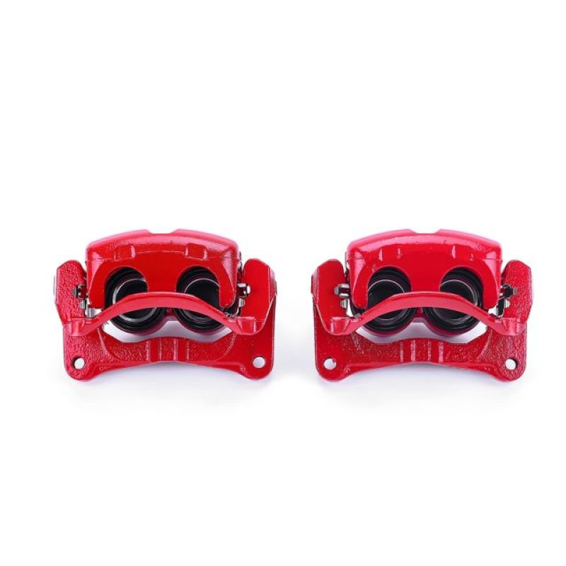 PSB Red Calipers - Power Stop 04-11 Mitsubishi Endeavor Front Red Calipers w/Brackets - Pair