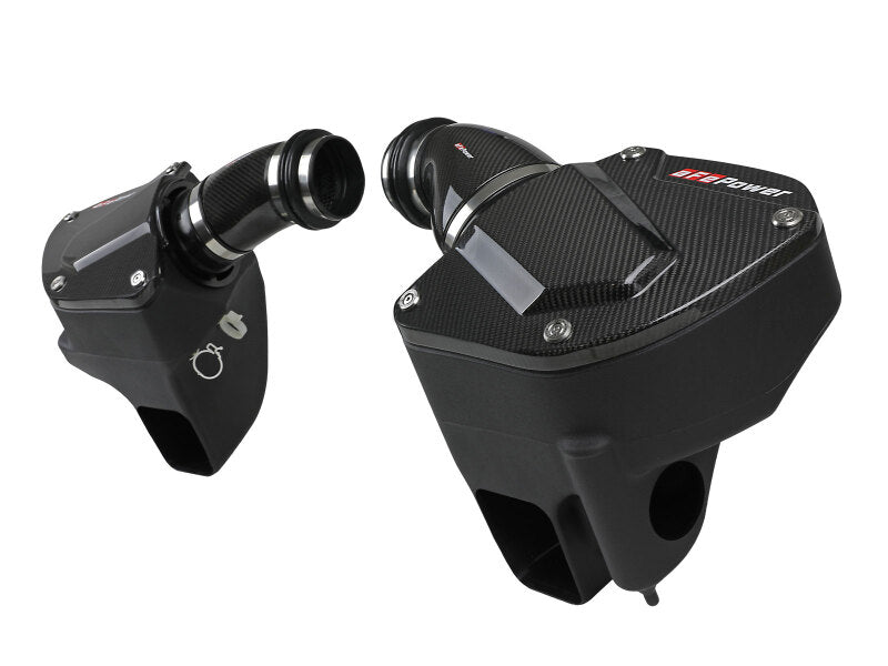 AFE Black Series Stage-2 Carbon Fiber Cold Air Intakes - aFe Black Series Stage-2 Carbon Fiber Cold Air Intake System w/ Pro DRY S Media - 18-19 BMW M5 (F90)