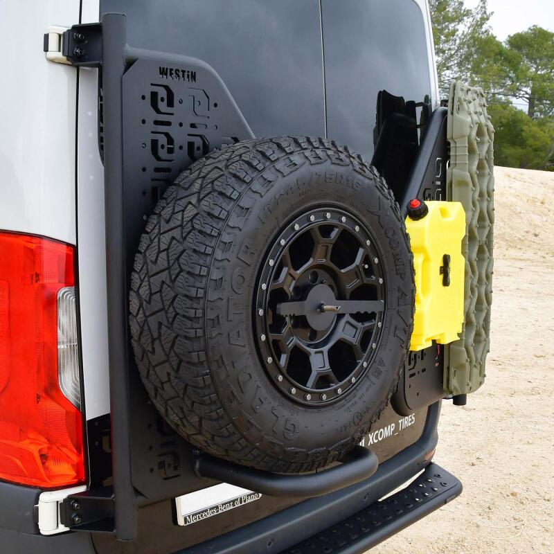 WES XTS Bumpers - Westin 19-24 Mercedes-Benz Sprinter Accessory Carrier For XTS - Rear Driver Side - Textured Black