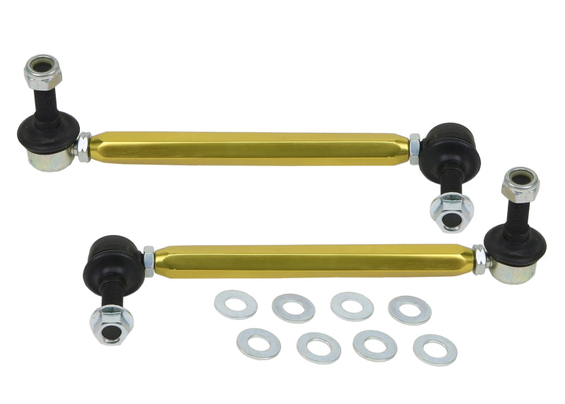 WL Sway Bar Links - Whiteline Universal Sway Bar - Link Assembly Heavy Duty Adjustable Steel Ball