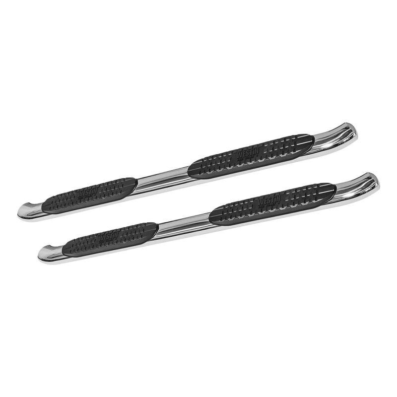 WES Nerf Bars - PRO TRAXX 4 - Westin 2007-2013 Chevy Silverado 1500 Reg Cab PRO TRAXX 4 Oval Nerf Step Bars - SS