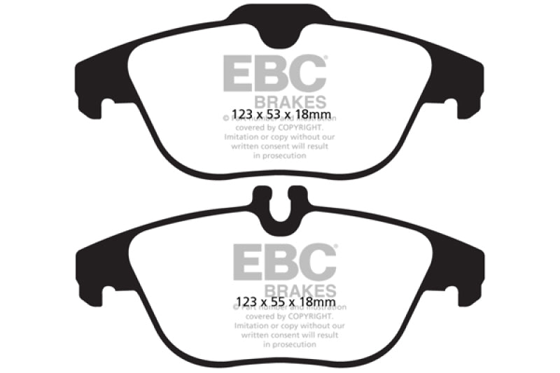 EBC Redstuff Brake Pad Sets - EBC 13-16 Mercedes-Benz GLK250 2.1 Twin TD Redstuff Rear Brake Pads