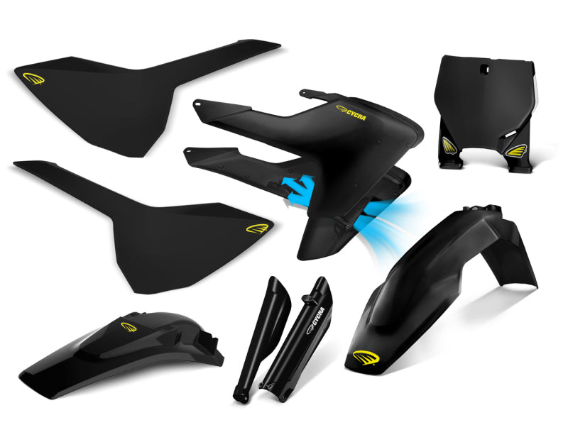 CYC Body Kit - Cycra 16-18 Husqvarna FC250 Powerflow Body Kit - Black