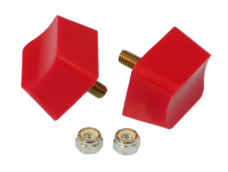 PRO Bump Stops - Red - Prothane Universal Bump Stop 1X1 3/4X1 7/16 Crvd Top - Red