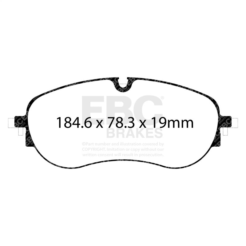 EBC Yellowstuff Brake Pad Sets - EBC 2021+ Audi Q4 e-Tron Electric Yellowstuff Front Brake Pads