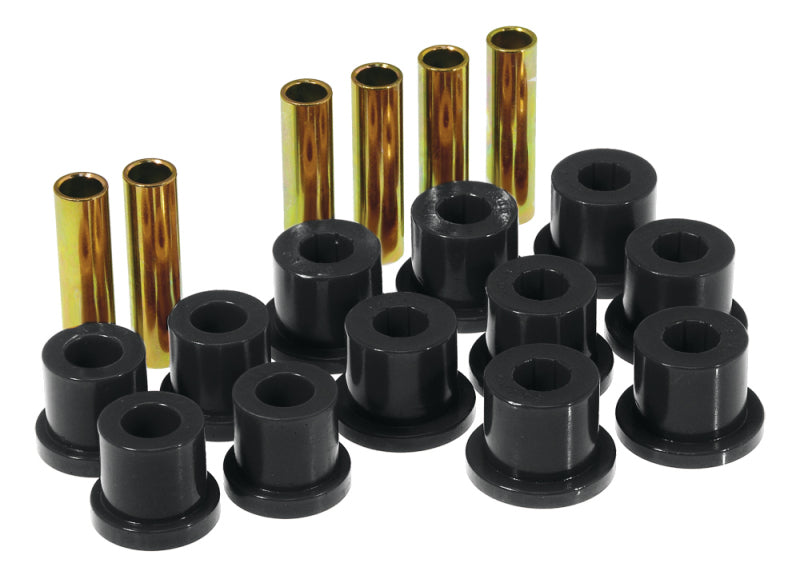 PRO Spring/Shackle Bush- Blk - Prothane 81-87 GM Rear Spring & Shackle Bushings (w/ 1 3/8in Bushings) - Black