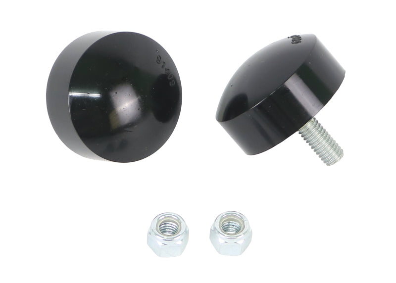 WL Bump Steer Kits - Whiteline Universal Bump Stop Disk (Pair) - H:1in Dia: 2in