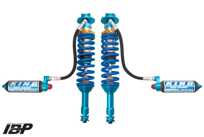 KIN 3.0 Coilovers - King Shocks 2017+ Ford Raptor 4WD Front 3.0 Dia Remote Perf Fin Res Coilover w/Adj/Int Bypass (Pair)