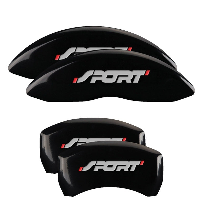 MGP Caliper Covers 4 Logo - MGP 4 Caliper Covers Engraved Front & Rear No bolts/Sport Black finish silver ch