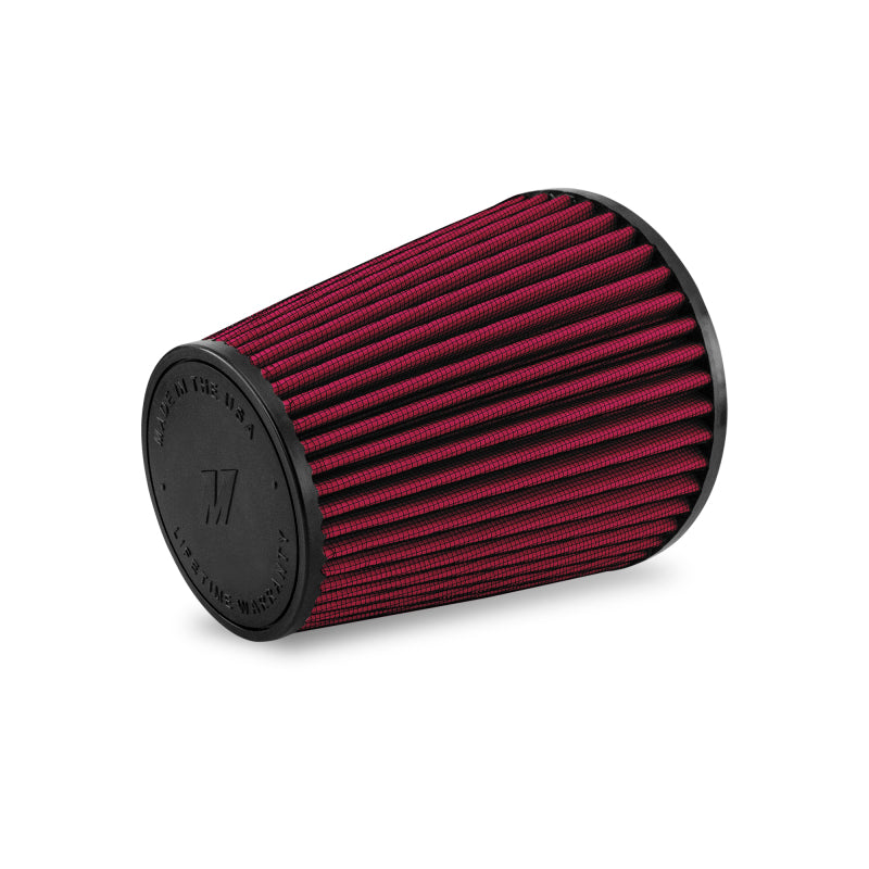 MM Air Filters - Mishimoto Air Filter 4.5in Inlet 7.8in Filter Length Oiled