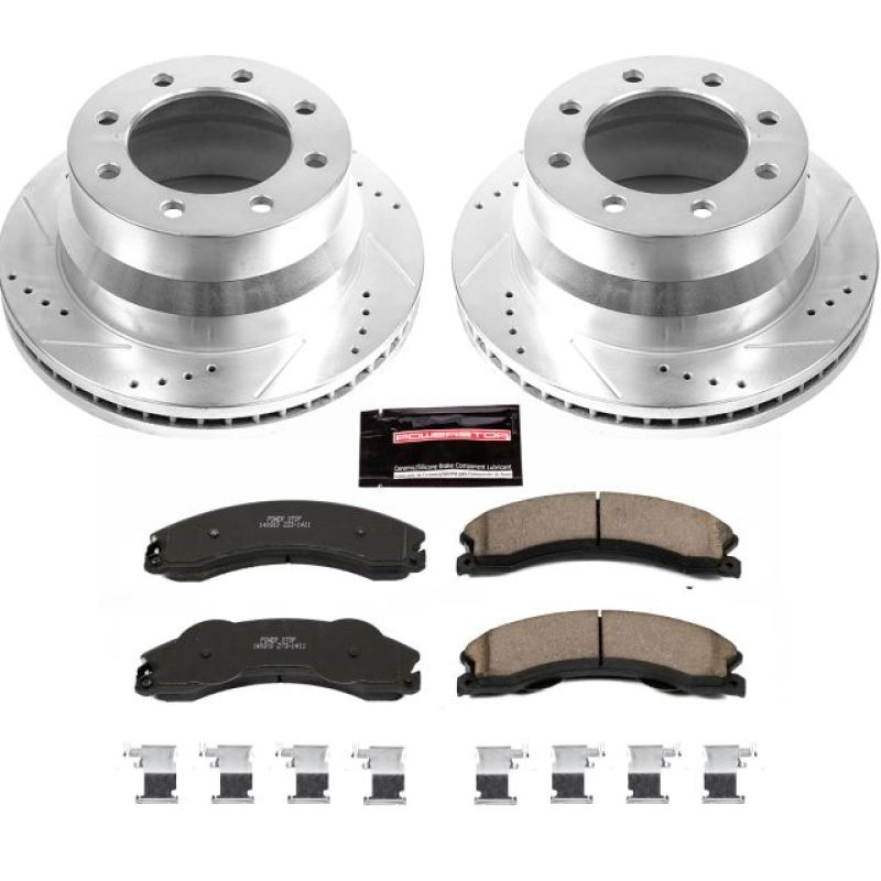 PSB Evolution Drill/Slot Rotor - Power Stop 09-20 GMC Savana 4500 Rear Z23 Evolution Brake Kit