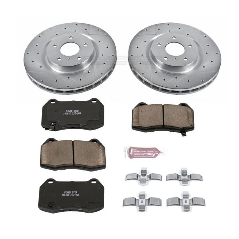PSB Z23 Evolution Kit - Power Stop 03-04 Infiniti G35 Front Z23 Evolution Sport Brake Kit