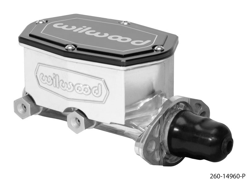 WIL Master Cylinder - Wilwood Compact Tandem Master Cylinder - 1.12in Bore - w/Pushrod (Ball Burnished)