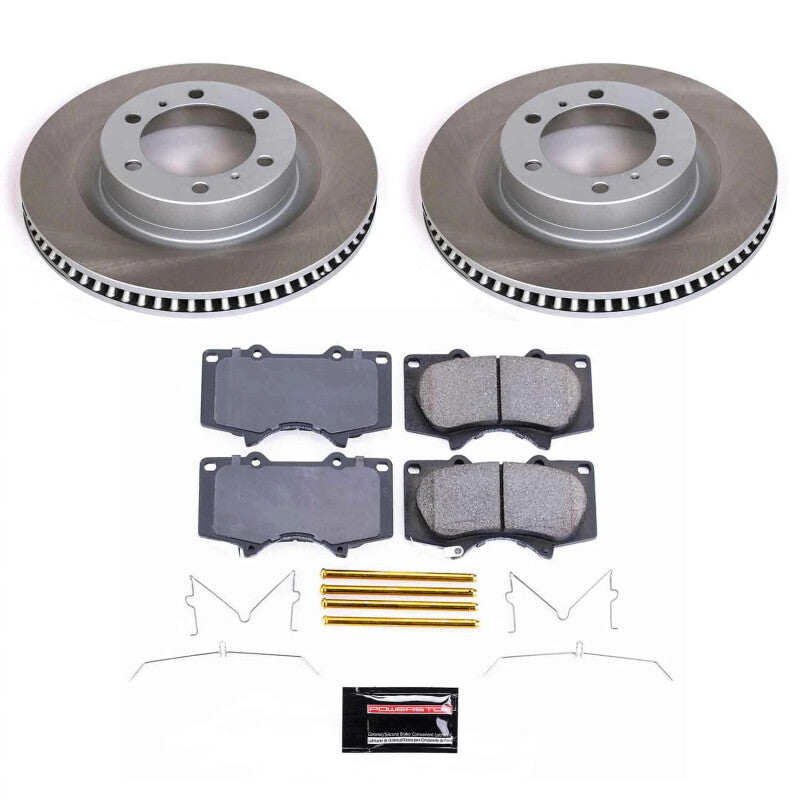 PSB Semi-Coated Rotor Kits - Power Stop 10-23 Toyota 4Runner Front Semi-Coated Rotor Kit