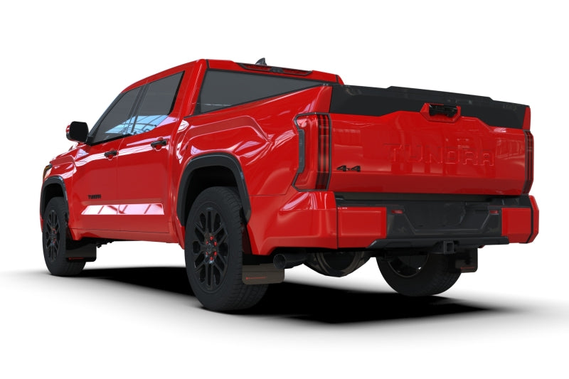 RAL UR Blk Flap/Rd Logo - Rally Armor 22-26 Toyota Tundra Black UR Mud Flap w/Red Logo