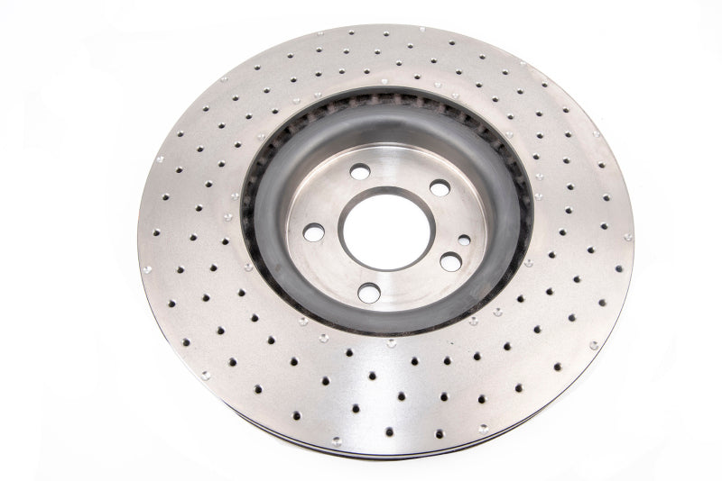 DBA 4000 Series Drilled Rotors - DBA 14-20 Mercedes-Benz CLA45 AMG (350mm Front Rotor) Front 4000 Series Cross Drilled Rotor