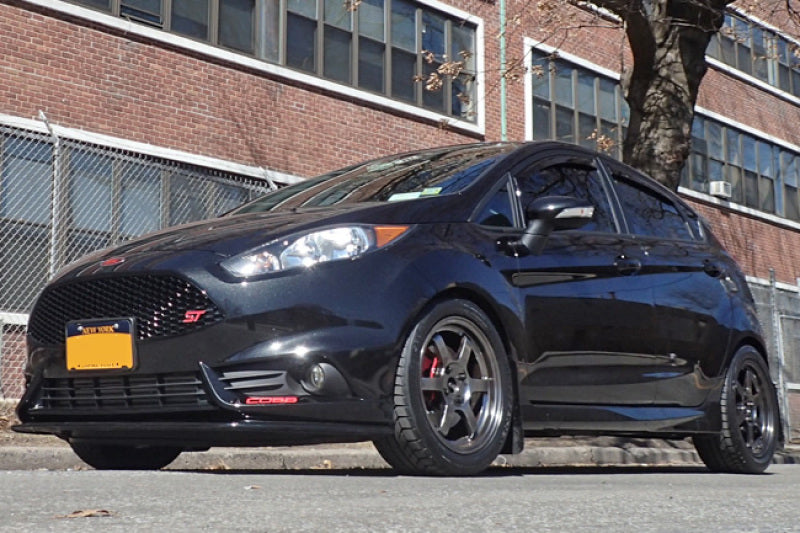 RAL UR Blk Flap/Grey Logo - Rally Armor 13-19 Ford Fiesta ST Black UR Mud Flap w/Grey Logo