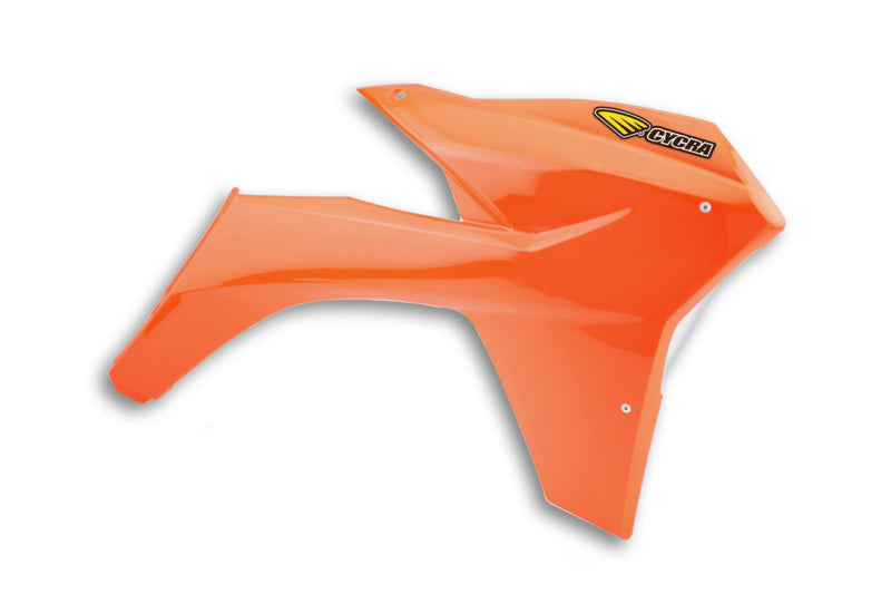 CYC Radiator Shroud - Cycra 11-13 KTM 125-500 SX/XC/SX-F/XC-F/XC-W/XCF-W/EXC-F Powerflow Radiator Shrouds - Orange