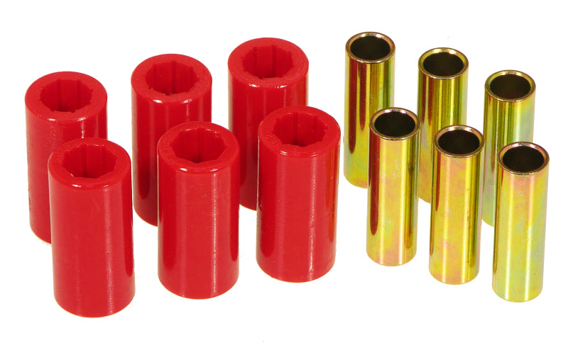 PRO Spring/Shackle Bush- Red - Prothane 55-75 Jeep CJ5/CJ6 Spring & Shackle Bushings - Red