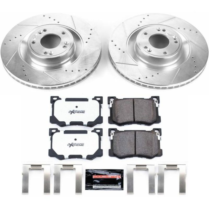 PSB Z26 Street Warrior Kit - Power Stop 15-16 Hyundai Genesis Front Z26 Street Warrior Brake Kit