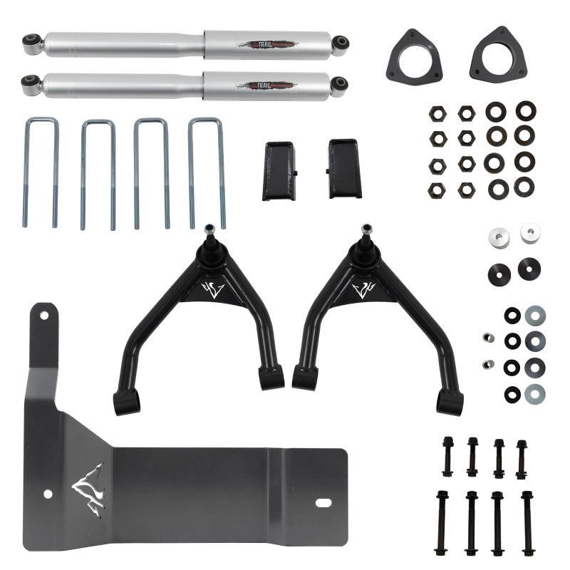 BT Lift Kit w Shocks - Belltech 07-13 Chevrolet Silverado / GMC Sierra 1500 4WD 4in Suspension Lift Kit w/ Shocks