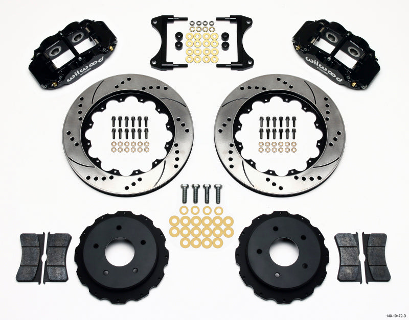 WIL Superlite Brake Kit - Wilwood Narrow Superlite 4R Rear Kit 14.00in Drilled 65-82 Corvette C2/C3