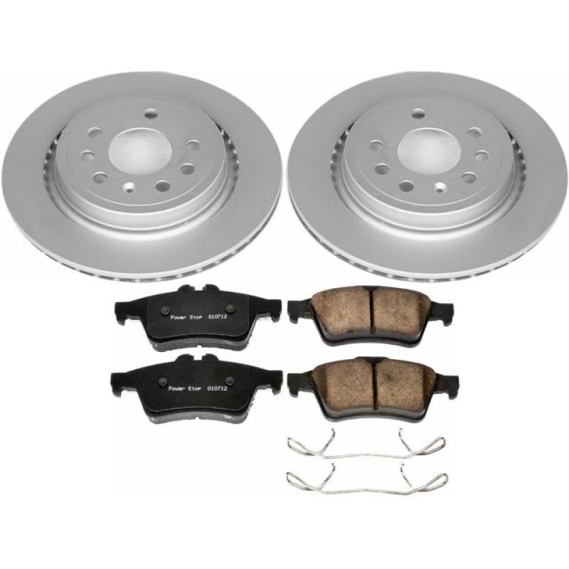 PSB Z23 Evolution Coated Kit - Power Stop 03-11 Saab 9-3 Rear Z23 Evolution Sport Coated Brake Kit