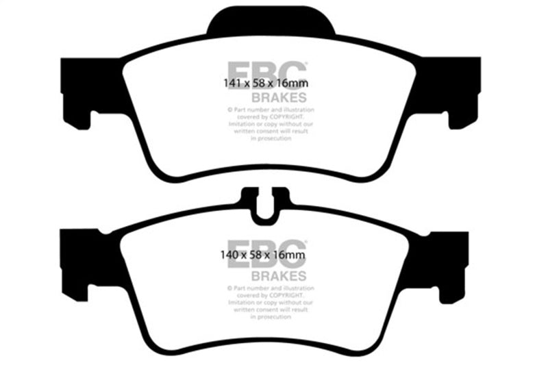EBC Yellowstuff Brake Pad Sets - EBC 04-06 Mercedes-Benz CL500 5.0 Yellowstuff Rear Brake Pads