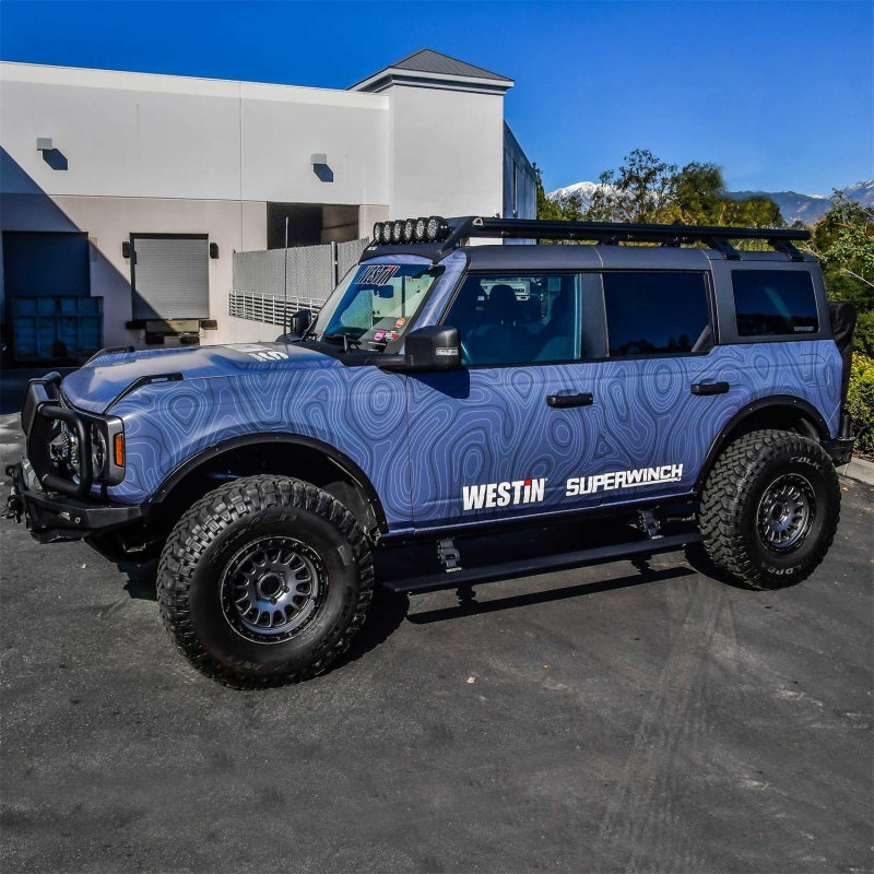 WES Running Boards - Pro-e - Westin 21-23 Ford Bronco 4dr (Excl. Bronco Sport) Pro-e Running Boards - Tex. Blk