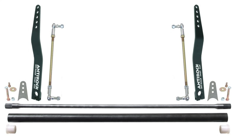 ROK Antirock Sway Bars - RockJock Antirock Sway Bar Kit Universal 45in Bar 20in Bent Steel Arms