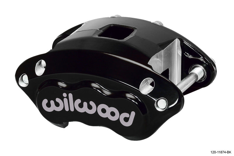 WIL D154 Caliper - Wilwood Caliper-D154-Black 1.12/1.12in Pistons 1.04in Disc