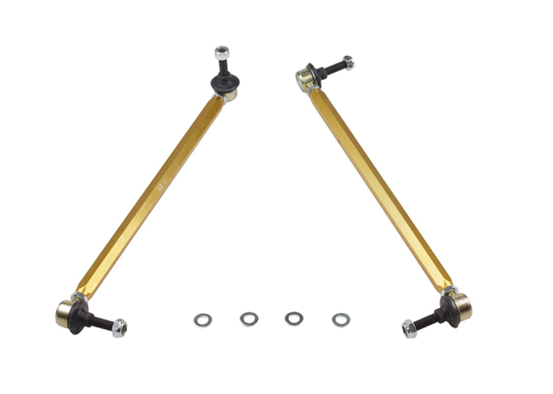 WL Sway Bar Links - Whiteline 10+ Chevy Camaro FR Coupe Front Sway Bar - Link Assy H/D Adj Steel Ball (380mm C to C)