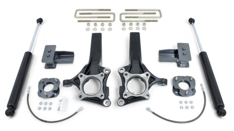 MXT Lift Spindles - MaxTrac 15-18 Ford F-150 2WD 7in/4in MaxPro Spindle Lift Kit w/MaxTrac Shocks