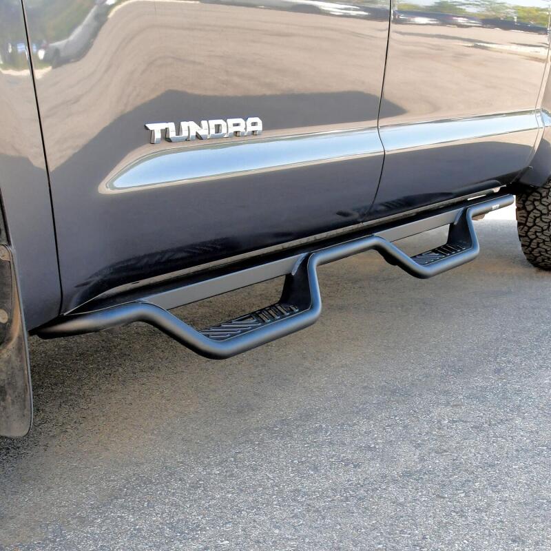 WES Nerf Bars - Outlaw - Westin 07-21 Toyota Tundra CrewMax Outlaw Drop Nerf Step Bars - Textured Black