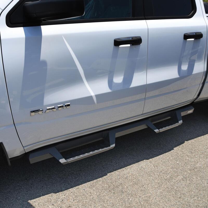 WES Nerf Bars - HDX Drop - Westin 2019 Ram 1500 Quad Cab Drop Nerf Step Bars - Textured Black
