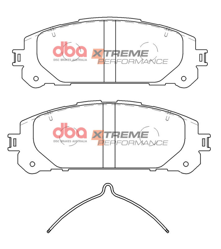 DBA XP Performance Brake Pads - DBA 20-22 Toyota Highlander Front XP Performance Brake Pads