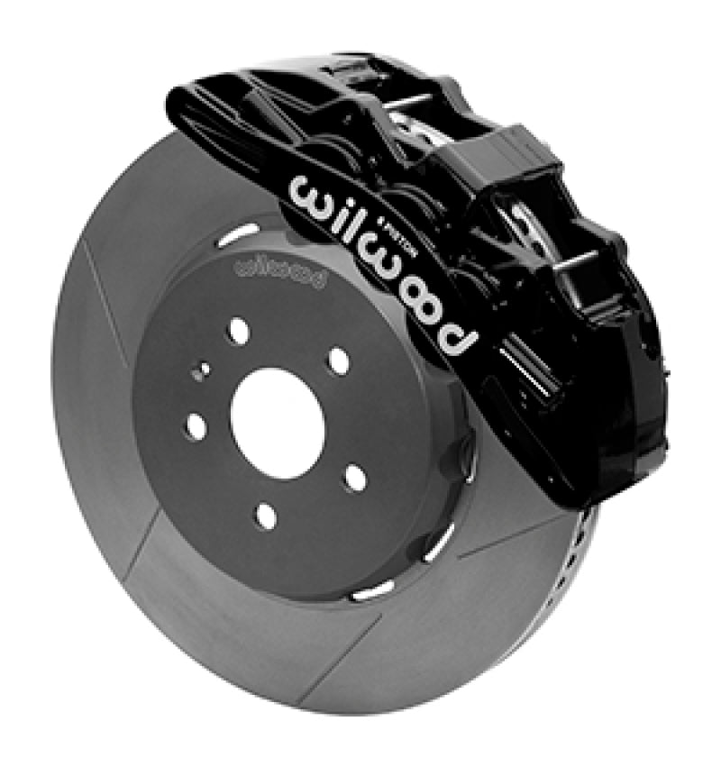 WIL SX6R Brake Kit - Wilwood SX6R Front Brake Kit 15in Lug Drive Slotted Black w/ Lines 10-14 Chevrolet Camaro SS