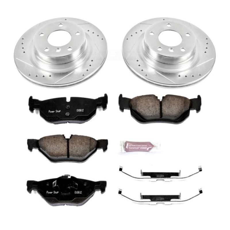 PSB Z23 Evolution Kit - Power Stop 11-13 BMW 328i Rear Z23 Evolution Sport Brake Kit