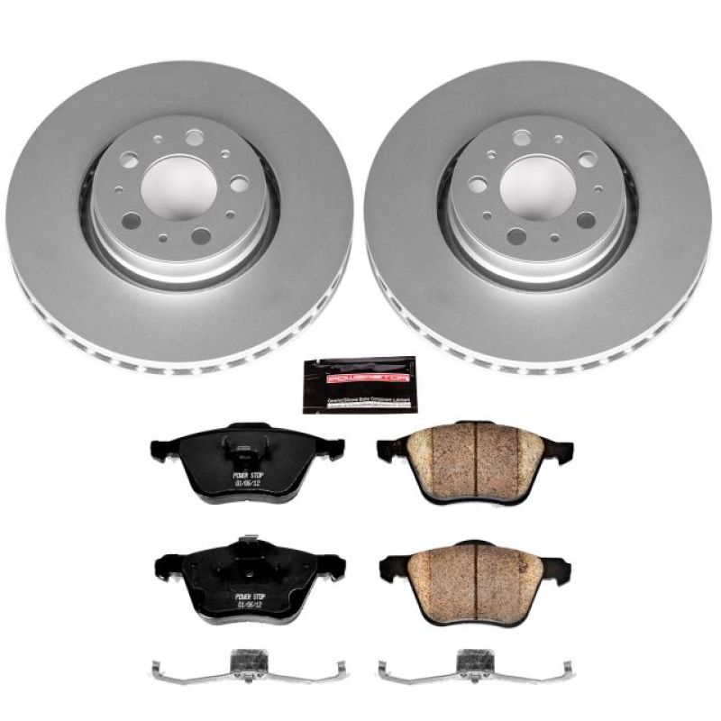 PSB Z23 Evolution Coated Kit - Power Stop 08-09 Volvo S60 Front Z23 Evolution Sport Coated Brake Kit