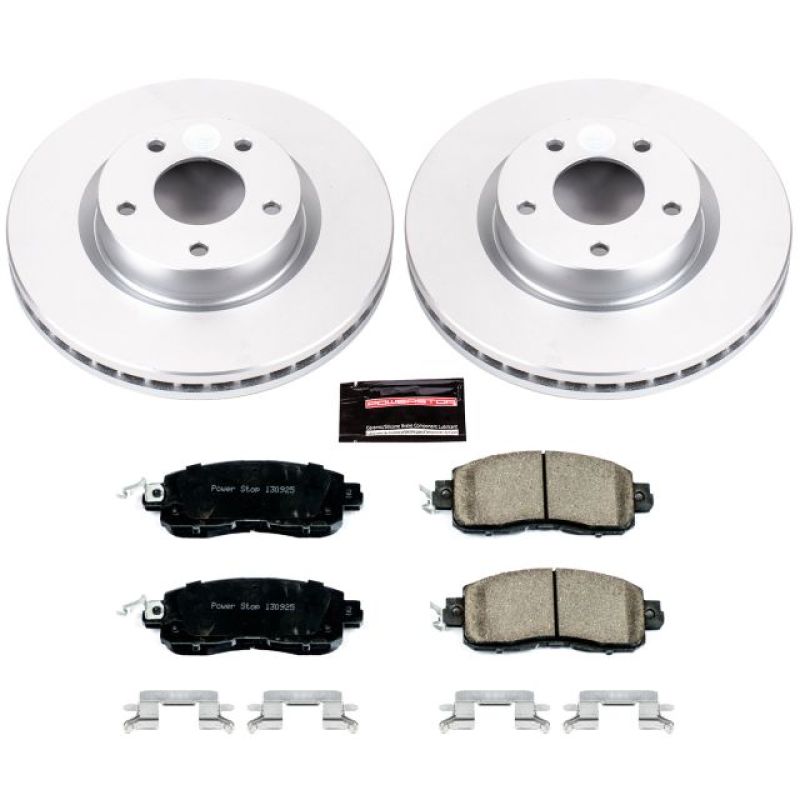 PSB Z17 Evolution Coated Kit - Power Stop 13-18 Nissan Altima Front Z17 Evolution Geomet Coated Brake Kit