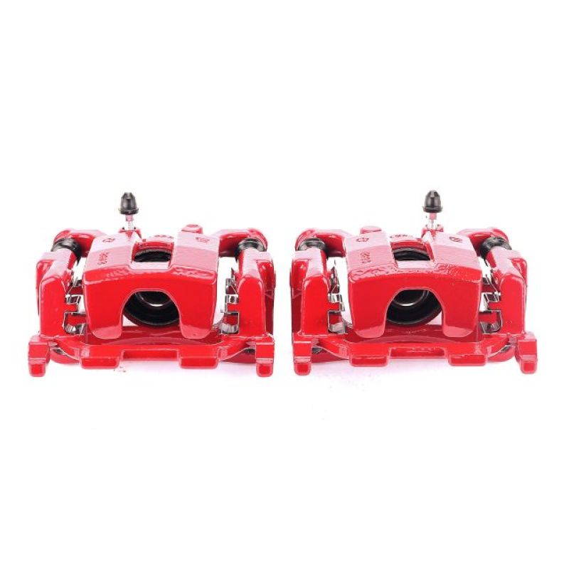 PSB Red Calipers - Power Stop 09-14 Nissan Maxima Rear Red Calipers w/Brackets - Pair