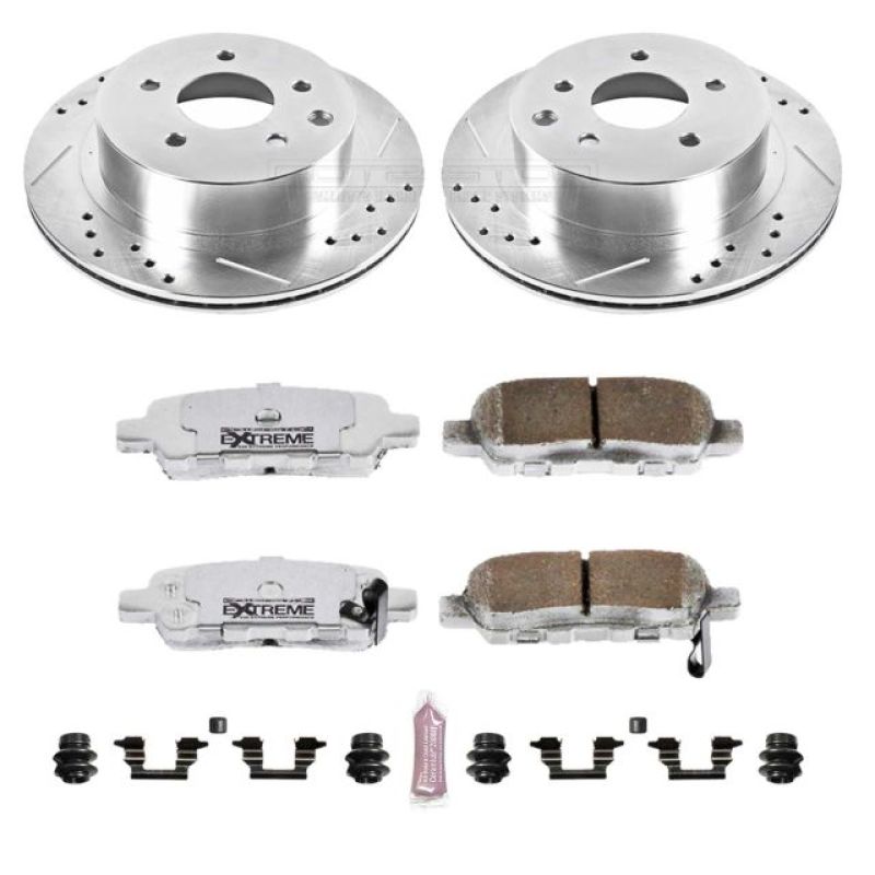 PSB Z26 Street Warrior Kit - Power Stop 03-05 Infiniti G35 Rear Z26 Street Warrior Brake Kit