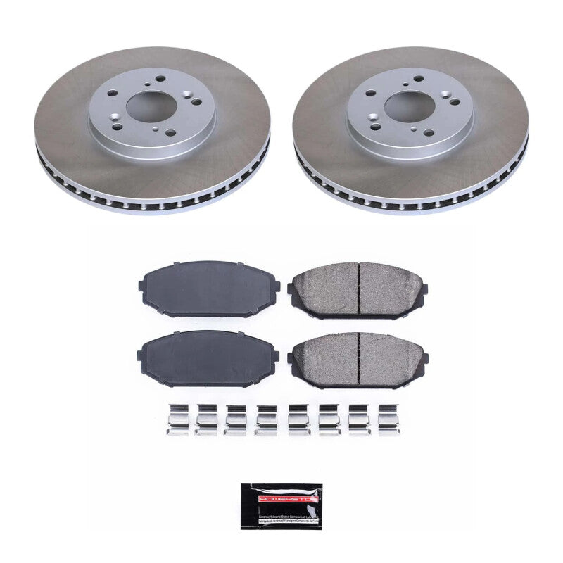 PSB Semi-Coated Rotor Kits - Power Stop 99-04 Honda Odyssey Front Semi-Coated Rotor Kit