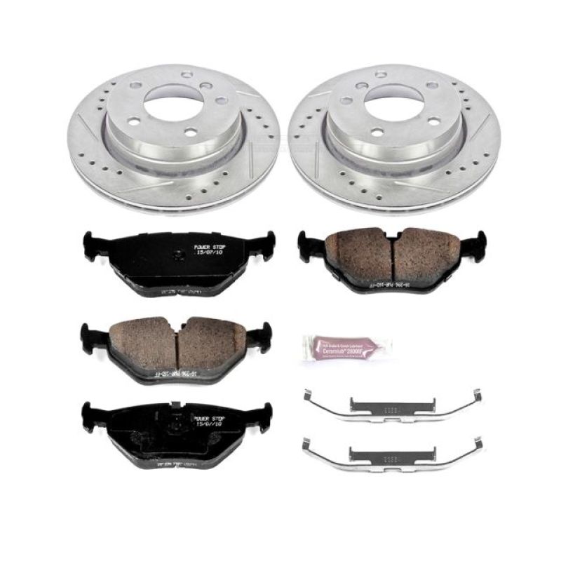 PSB Z23 Evolution Kit - Power Stop 98-99 BMW 323i Rear Z23 Evolution Sport Brake Kit