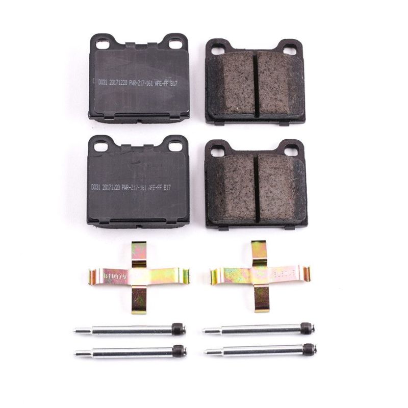PSB Z17 Evolution Brake Pads - Power Stop 88-91 Mercedes-Benz 300SE Rear Z17 Evolution Ceramic Brake Pads w/Hardware
