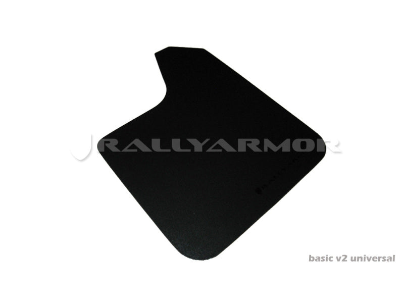 RAL Basic Blk Flap/Rd Logo - Rally Armor Universal Basic Mud Flap w/ Red Logo - Pair